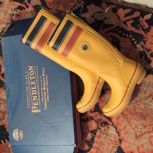 Pendleton National Park Collection Yellow Tall Rain Boots; Yellowstone.